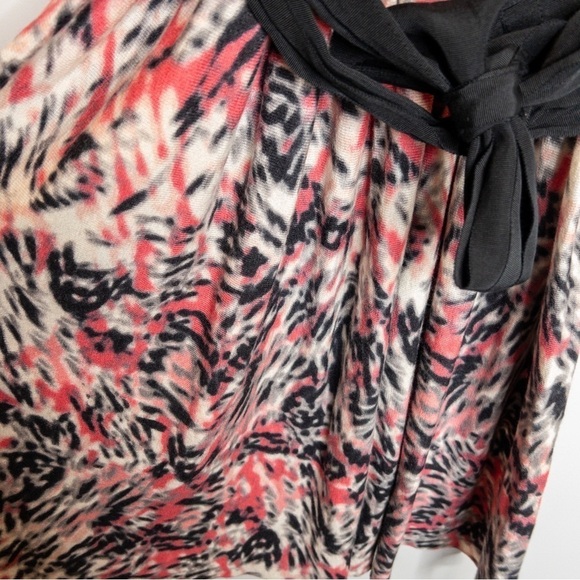 Anthropologie Sparrow Pink Black Tie Dye Midnight Safari Sweater Dress Size XS - Picture 4 of 9